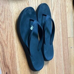 New Balance Black Sandals Minimalist Design